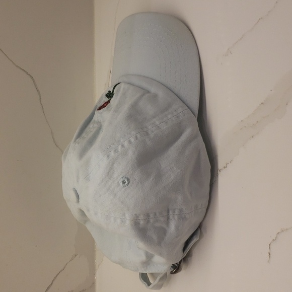 BRIMZ Baseball Cap Ladies Womens Light Blue Rose Adjustable - Picture 4 of 10